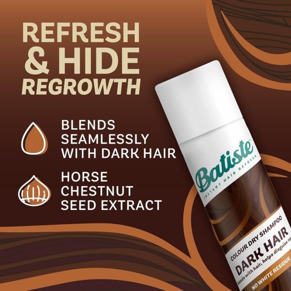 Batiste Dry Shampoo for Dark Hair, 3.81 oz - Image 4