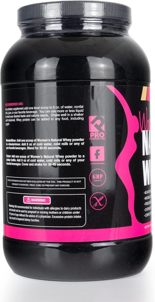 Whey Protein Powder for Women Vanilla Powder - Low Carb Gluten-Free Grass-Fed rBGH-Free Protein - Supports Weight Loss - Natural Stevia Sweetened Protein Shake, 20g Protein (Creamy Vanilla, 2lb) - Image 11