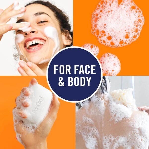 PanOxyl Acne Treatment Bar with 10% Benzoyl Peroxide, Maximum Strength Bar Soap for Face, Chest and Back, Benzoyl Peroxide Soap Body Wash, Vegan, For Acne Prone Skin, 4 oz - Image 7