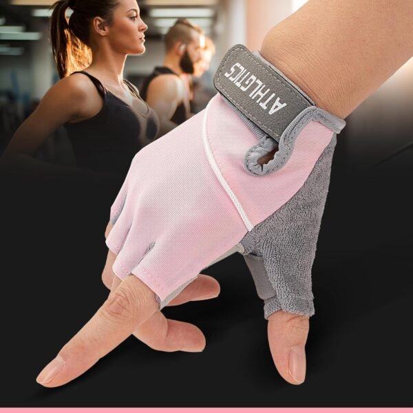 WULI Adult Men's and Women's Spring/Summer Half Finger Gloves, Non Slip and Breathable, Cycling, Riding, Shock Absorption, Fitness, Outdoor Half Finger Gloves - Image 6