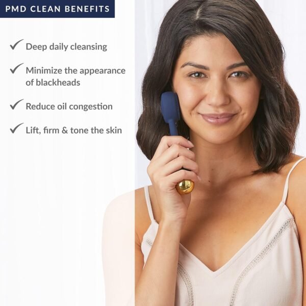 PMD Clean - Smart Facial Cleansing Device with Silicone Brush & Anti-Aging Massager - Image 3