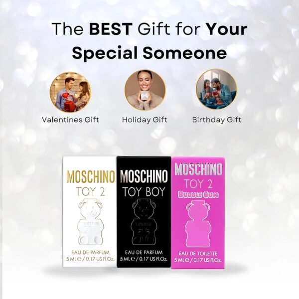 MOSCHINO Perfume for Women Variety Mini Splash Giftset - Bubble Gum ,Toy 2 ,Toy Boy - Image 9