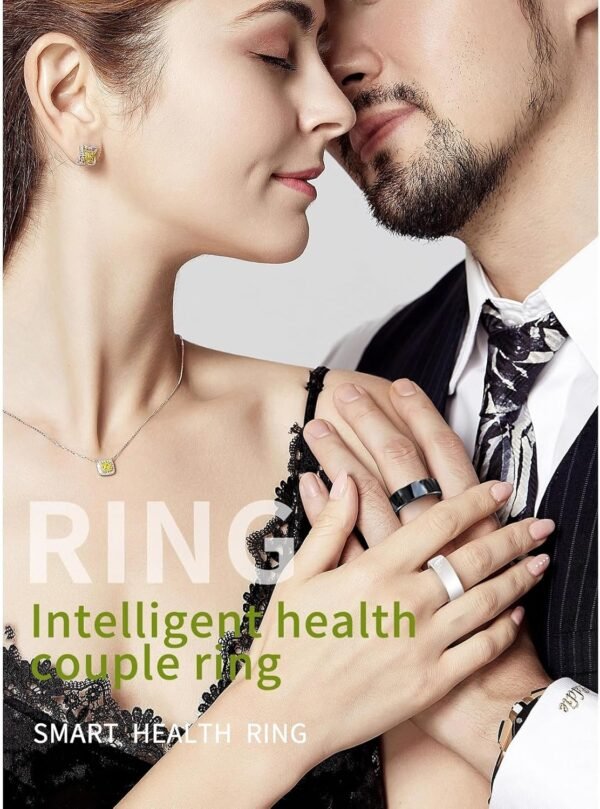Smart Tracker Health Ring for Women & Men, IP68 Waterproof Wearable Fitness Tracker Ring Rechargeable with Sleep Monitoring Step Counting Camera Control Heart Rate (8) - Image 3