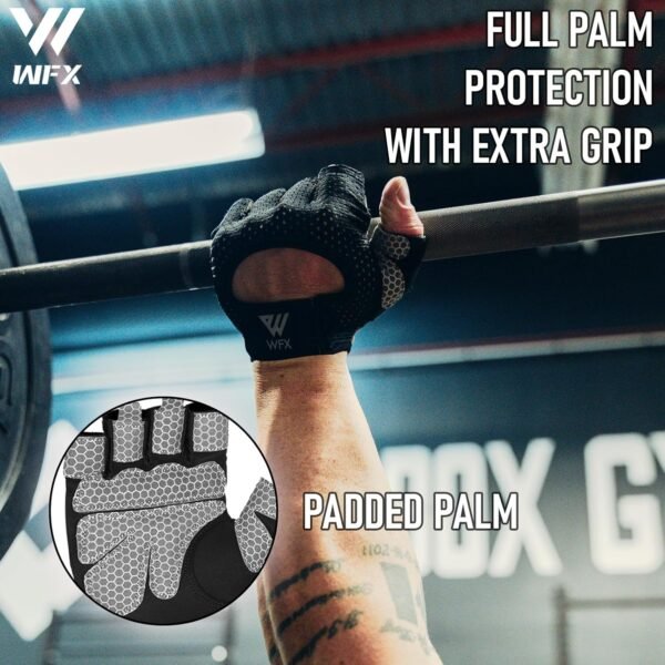 Weight Lifting Gloves for Men Women Gym Gloves with Wrist Wrap Support for Workout Training Exercise Fitness Hanging, Pull ups for Dumbbell, Cycling - Image 7
