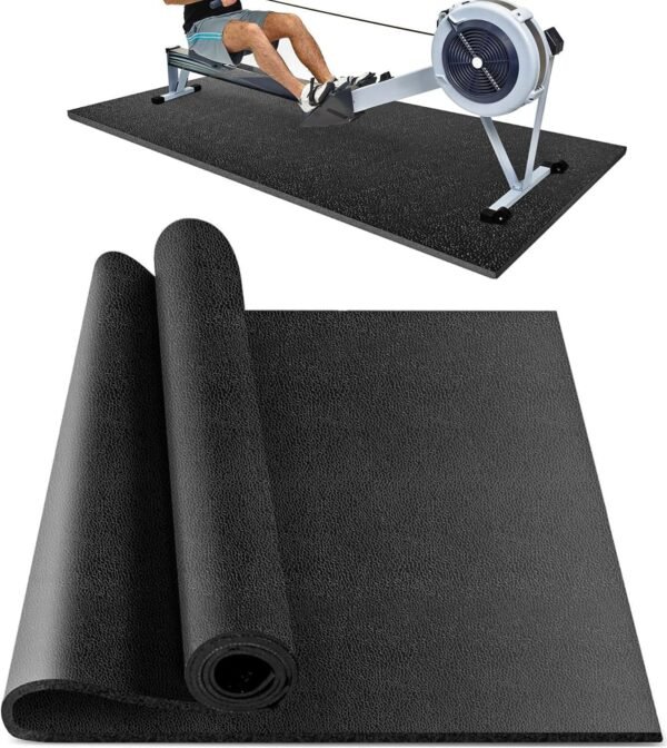 Fitness Equipment Mat and Floor Protector, Extrage Large and Thick, Compatible for Treadmills, Elliptical, Exercise Bikes, Stationary Cycles and Rowing Machine,102"x38", 6mm Thick - Image 2