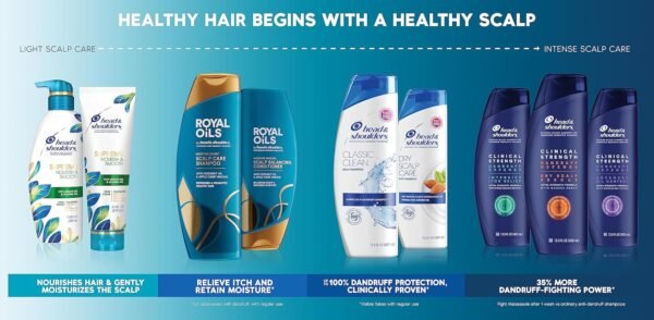Head & Shoulders Dandruff Shampoo and Conditioner, Supreme Color Protect with Argan Oil and Manuka Honey, 11.8 Oz, 9.4 Oz - Image 9