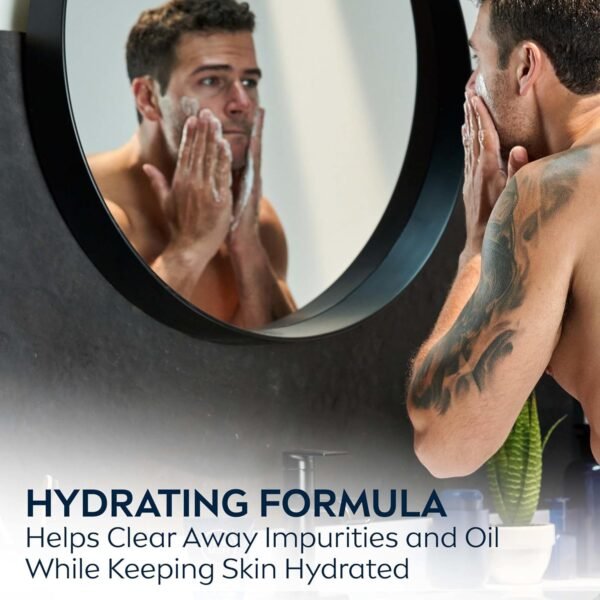 NIVEA MEN Maximum Hydration Moisturizing Face Wash with Aloe Vera, Boosts Moisture and Helps Prevent Tight, Dry Skin, 5 Fl Oz Tube - Image 8
