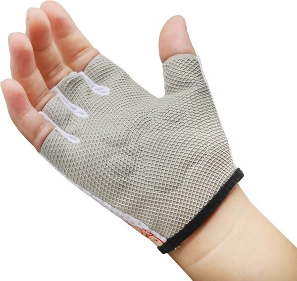 Kids Half Long Finger Climbing Gloves for Age 1-10 Boys Girls Gymnastics Monkey Bars, Good Grip Control Gloves for Scooter Balance Boards Biking Fishing Outdoor Sports - Image 3