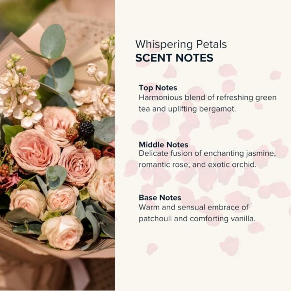 Anthology Whispering Petals Roll on Perfume Oil for Women 0.3oz 9 ML | Bergamot, Vanilla,Jasmine, Rose, Orchid | Alcohol-Free, Travel size Rollerball | Clean Fragrance - Image 4