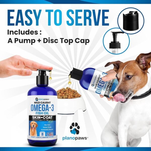 Omega 3 Fish Oil for Dogs - Better Than Salmon Oil - Dog Fish Oil Supplement to Reduce Shedding & Itching - Supports Joints, Brain, and Heart Health - Skin and Coat Supplement - Liquid Fish Oil - Image 6