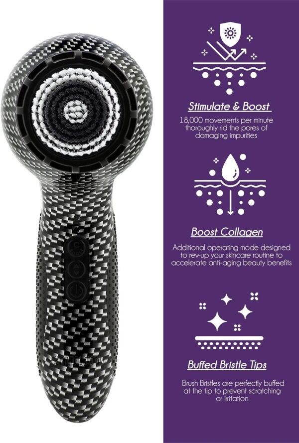 Michael Todd Beauty - Soniclear Elite - Facial Cleansing Brush System - 6-Speeds - Face Cleansing Brush & Exfoliating Body Scrubber - Image 8