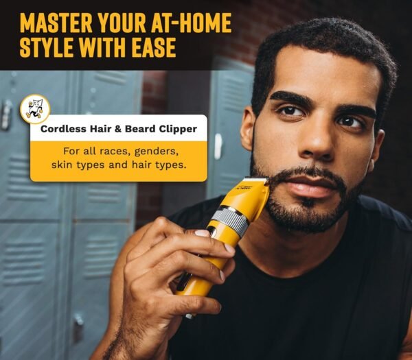 Clipper & Grooming Set for Men, Cordless Hair & Beard Trimmer, Quiet, Titanium Plated, Waterproof, Won’t Get Hot & Blades Stay Sharp, The Cut Buddy - Image 3