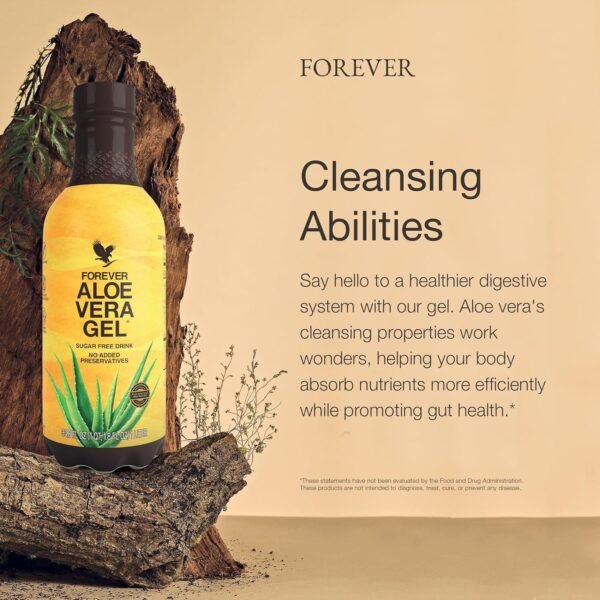 Forever Living - Forever Aloe Vera Gel - 99.7% Pure Inner Leaf Aloe Vera Juice - Preservative-Free - 33.8 fl oz (Pack of 2) - Image 4