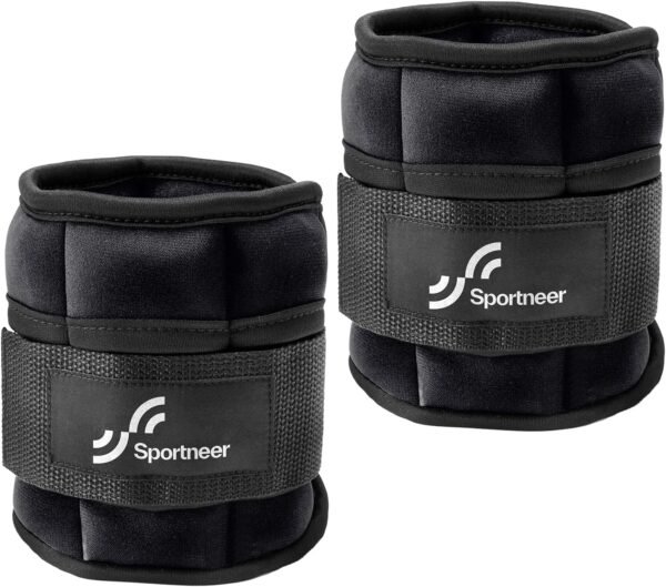 Sportneer Adjustable Ankle Wrist Weights for Men Women Kids, Adjustable Leg & Cuff Weight Straps for Fitness, Walking, Running, Aerobics, Yoga, Gym | 2 lbs for Each Ankle, 1 Pair Total Weight 4 lbs - Image 10