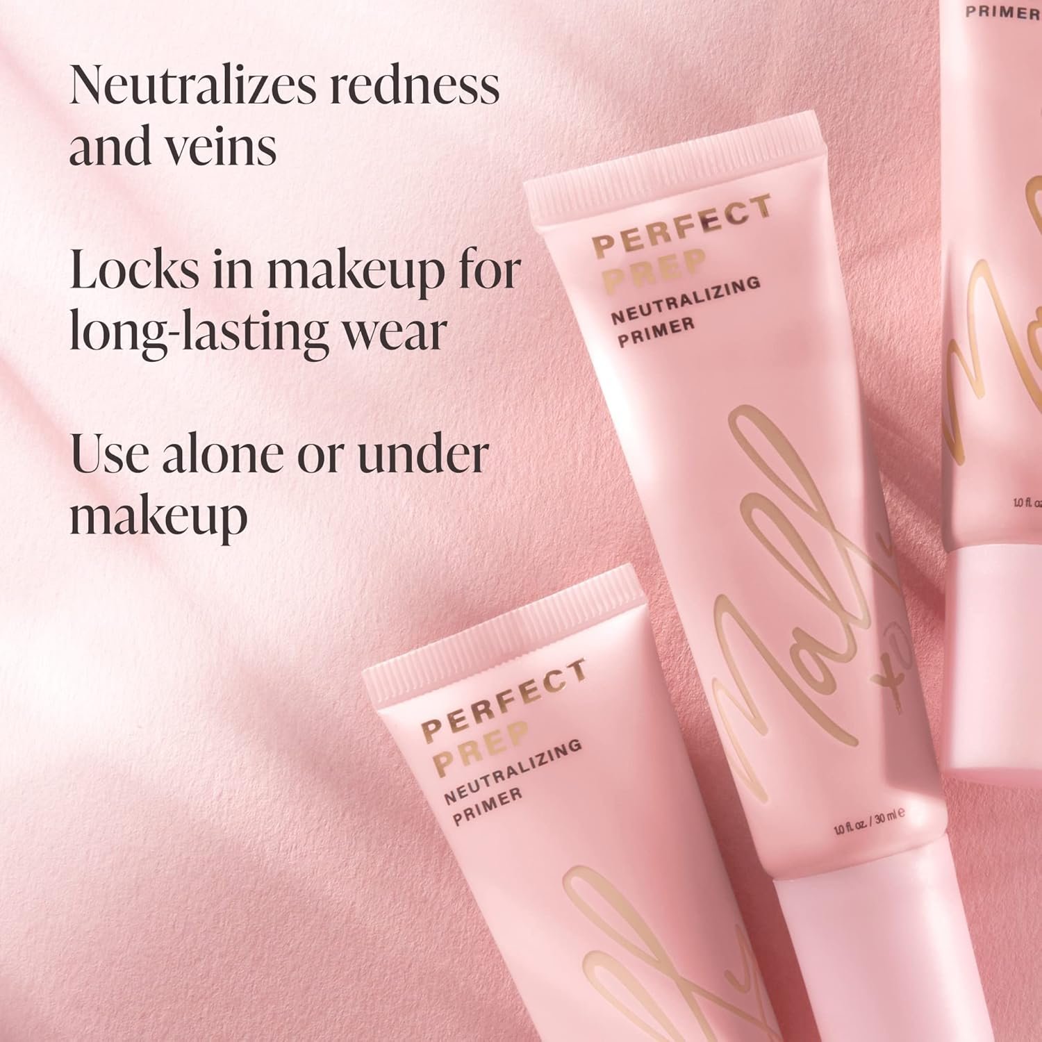 Mally Perfect Prep Neutralizing Tinted Face Primer - Medium - 1 Fl Oz - Color-correcting Primer Makeup with Hyaluronic Acid - Long-Wear Foundation Face Primer - Image 3