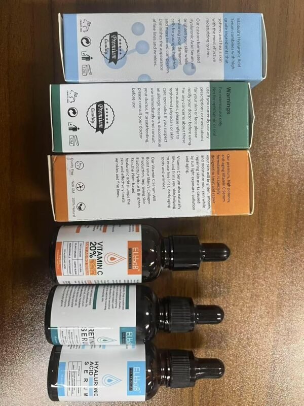 Age Defying Facial Serum 3 Pack, Vitamin C Serum, Retinol Serum and Hyaluronic Acid Serum For Anti Aging & Wrinkle - Boost Skin Collagen,Hydrate & Plump Skin - Image 5
