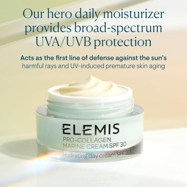 ELEMIS Pro-Collagen Marine Cream SPF 30, Lightweight Anti-Wrinkle Daily Facial Moisturizer - Image 4
