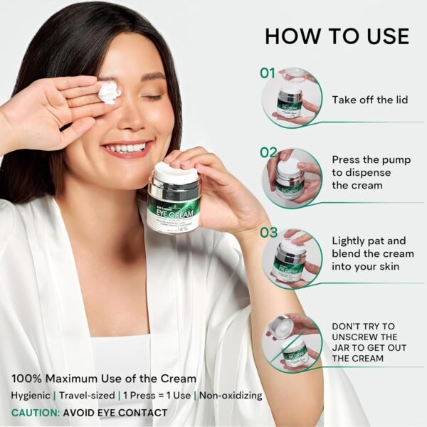 REMEDIAL PAX Eye Cream for Dark Circles and Puffiness, Bags Under Eyes Treatment, Anti-Aging Collagen Eye Cream for Wrinkles, Day & Night Caffeine Eye Cream with Niacinamide Dimethicone - Image 8