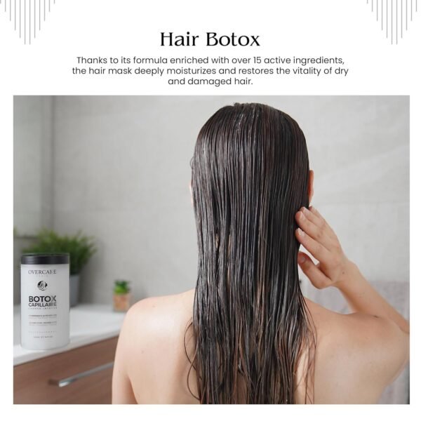 OVERCARE Botox Hair Treatment Mask | 1000ml Deep Conditioning Hair Mask for Damaged, Dry Hair | Hair Botox Treatment with Keratin for Women - Provides Deep Hydration, Shine, and Smoothness - Image 7