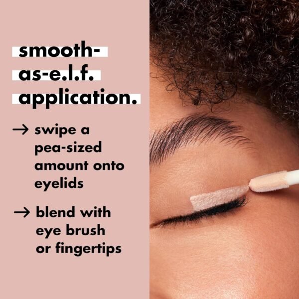 e.l.f. Lock It Down Eyeshadow Primer, Smooth, Creamy Primer For Long-Lasting Eyeshadow, Intensifies Liquid & Powder Color, Vegan & Cruelty-free - Image 4