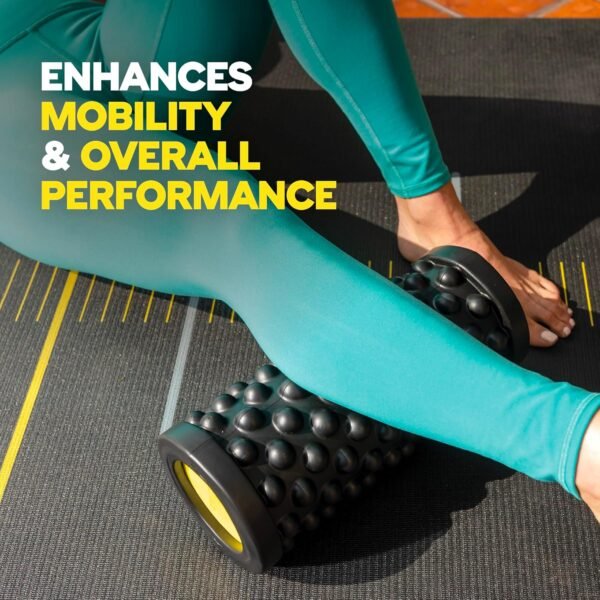 TRX Training Rev Myofascial Release Roller, Travel Massage Roller for Muscles, 14-Inch Round Foam Roller for Stretching and Post-Workout Recovery - Image 5