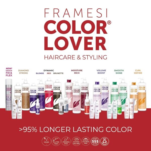 Framesi Color Lover Primer 11 Intense Leave In Conditioner Spray, 8.5 fl oz, Leave in Conditioner for Color Treated Hair, Heat Protectant Spray - Image 8