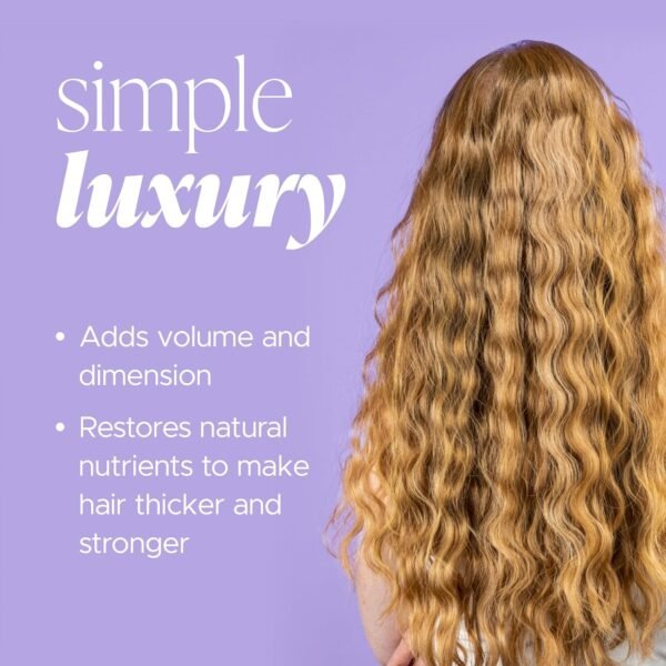 Biotin & Collagen Shampoo & Conditioner Set, Hair Growth Thickening, Repair Dry, Damaged Hair Set, Infused with Vitamin B7 & Argan Oil, Sulfate, Parabens and Gluten Free, 2 x 16.9 Fl Oz - Image 4