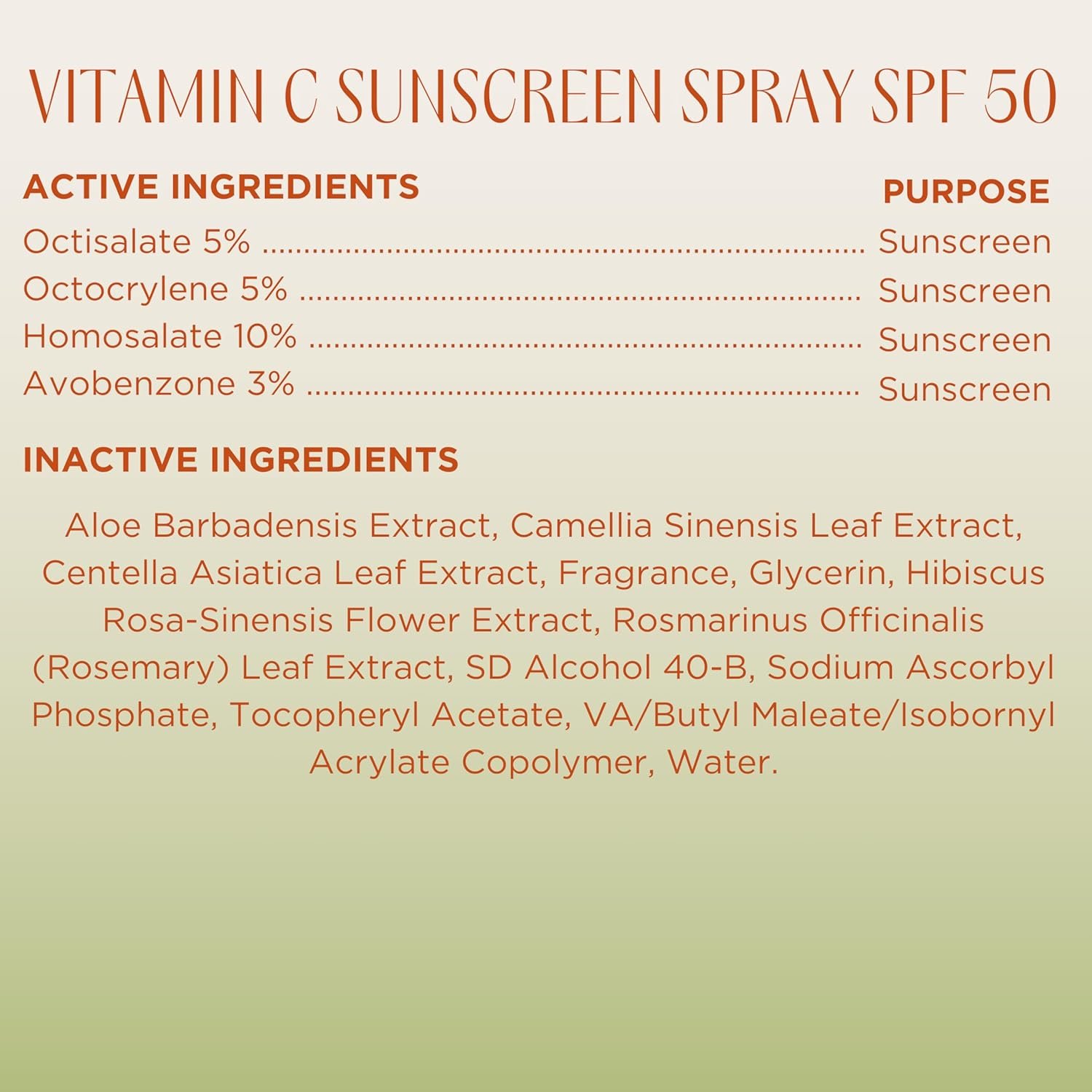 InstaNatural Skin Care Vitamin C SPF 50 Broad Spectrum Sunscreen Spray, Brightens & Hydrates, UVA, UVB Sun Protection Sunblock, with Aloe Vera & Botanicals, Aerosol Bottle, 5.5 Fl Oz - Image 9