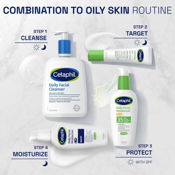 Cetaphil Night Moisturizer for Face, Hydrating Facial Moisturizer with Hyaluronic Acid, For All Skin Types, Lightweight and Non-Comedogenic, Dermatologist Recommended for Sensitive Skin, 3oz - Image 7