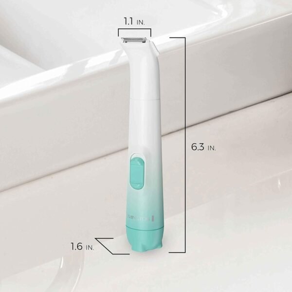 Remington Smooth & Silky Body & Bikini Kit, Cordless bikini trimmer and shaver for women, Waterproof for grooming in the shower, White/Green - Image 8
