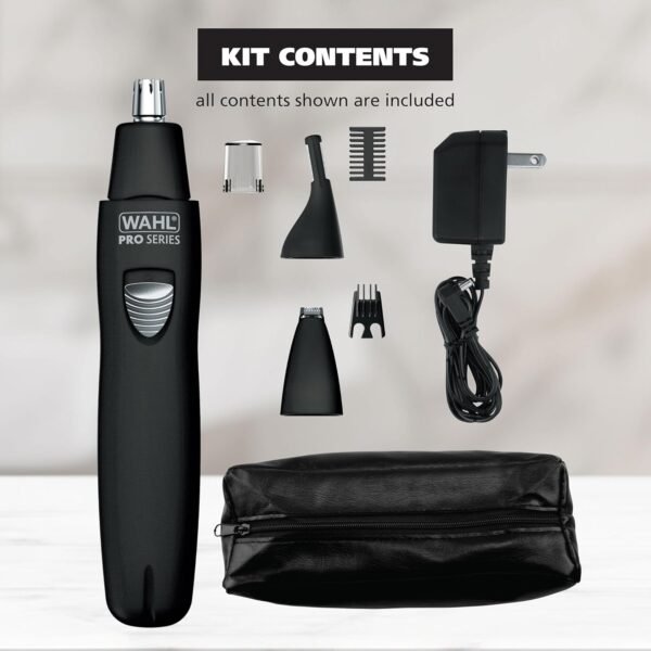 Wahl Pro Series® Rechargeable Eyebrow, Ear & Nose Hair Trimmer for Men – Painless DualTech® Eyebrow Trimmer & Facial Hair Removal Device – Model 3025656 - Image 11
