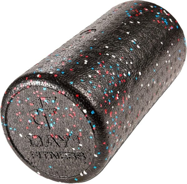 Day 1 Fitness High-Density Round Foam Rollers - 4 Size and 8 Color Options - Massage Rollers for Stretching, Deep Tissue and Myofascial Release - Image 2