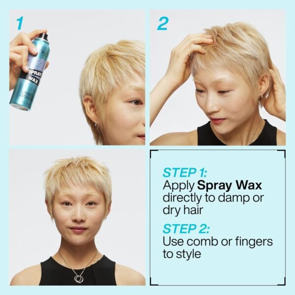 Redken Spray Wax Invisible Texture Mist | High Impact Finishing Spray-Wax | Adds Volumizing Body, Dimension & Tames Flyaways | Medium Control |For All Hair Types - Image 7