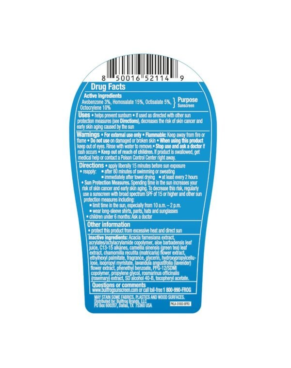 Bullfrog Quik Gel Sunscreen SPF 50 | Oxybenzone & Octinoxate Free | Broad Spectrum Moisturizing UVA/UVB, 5oz… - Image 5