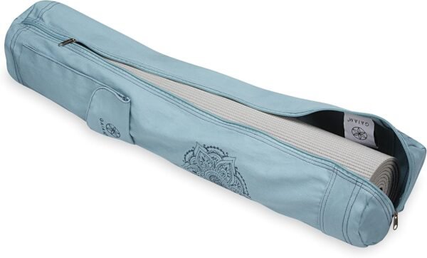 Gaiam Cargo Yoga Mat Bag, Full-Zipper Yoga Mat Carrier with Adjustable Strap, Front & Exterior Phone Pocket with Earbuds Slit, Stylish & Functional Fitness Mat Holder for Women & Men - Image 5