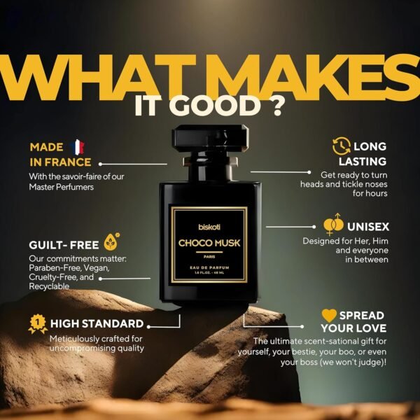 Choco Musk Perfume for Women and Men - Gourmand Fragrance with Chocolate, Musk, and Vanilla Notes - Arabian Perfume - Image 7