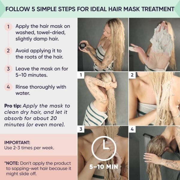 Moerie Hair Growth & Repair Mask - Restorative, Vegan-Friendly Treatment for Longer, Thicker, Fuller Hair - 100ml - Image 4