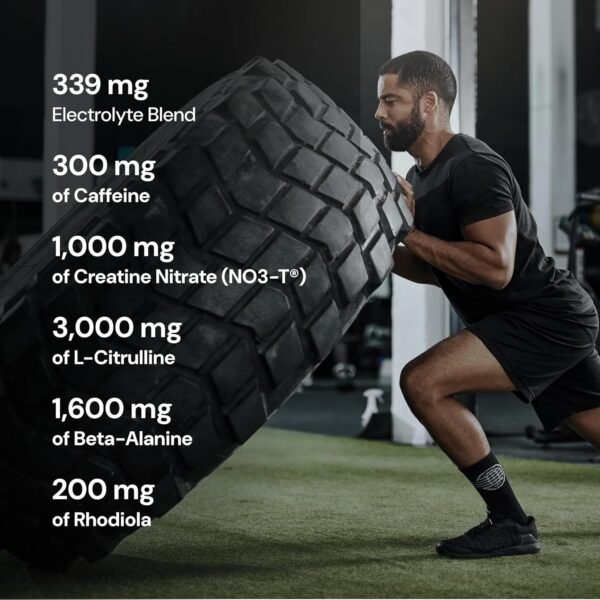 Novex Biotech PRE-7 Pre-Workout Pineapple Flavor – Super Preworkout Supplement – 300 MG Caffeine – Replenish Electrolytes – Amplify Vascular Pump* - 30 Servings - Image 3