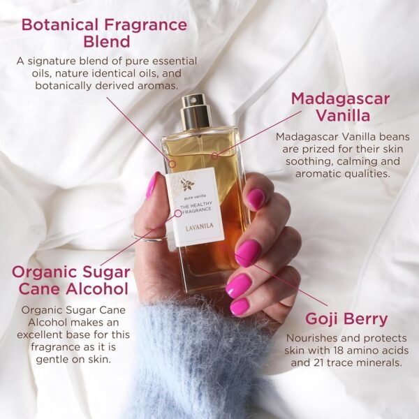 Lavanila Pure Vanilla Perfume for Women, 1.7 Fl Oz - Pure Madagascar Vanilla & Creamy Tonka Bean Fragrance, Clean and Natural Eau de Parfum Made In USA - Image 4