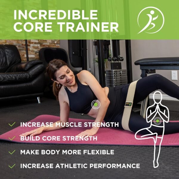 Multifunction Booty Resistance Band, Booty Legs, Physical Therapy, Natural Latex Pull Up Band Set. Fabric Bands Yoga, Non-Slip, Stretch Pilates Flexbands. Workout Bands, Rehab, Fitness and Home Gym. - Image 9