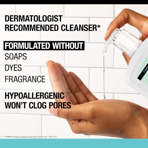 Neutrogena Fragrance Free Ultra Gentle Foaming Daily Cleanser, Hydrating Face Wash for Sensitive Skin, Removes Makeup & Gently Cleanses Without Over Drying, Hypoallergenic, 16 fl. oz - Image 9