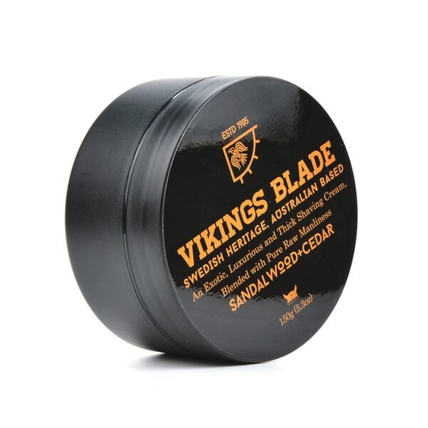 VIKINGS BLADE Luxury Shaving Cream, Sandalwood & Western Red Cedar, Silky Buttery Smooth, Surfactant Base. Refreshing, Clean, Close, FOAMING Shave Cream - Image 3
