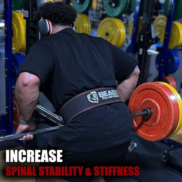 Weight Lifting Belts - Free Strap 4” Wide 10mm Thick for Weightlifting Bodybuilding Powerlifting Belt Superior Back Support Gym Belts for Men Women - Image 7