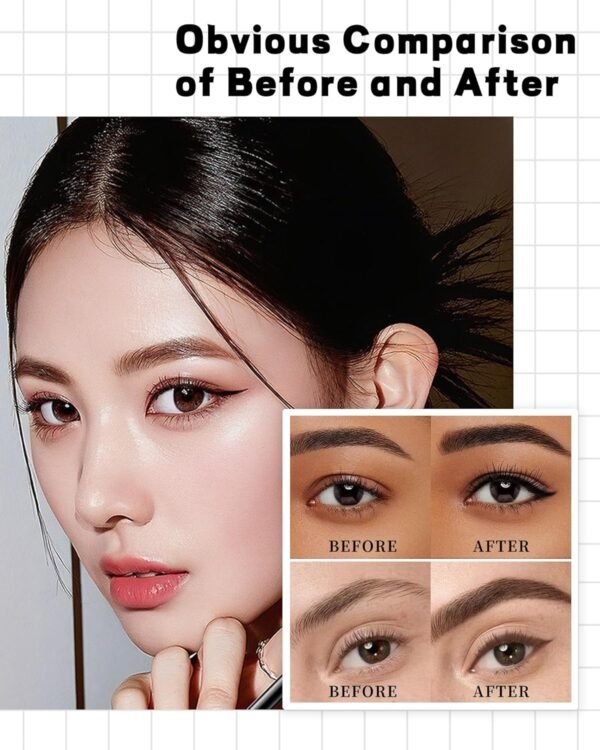 Black Gel Eyeliner for Older Women,Gel Eye Liner Pencil Waterproof Smudgeproof,Retractable Matte Cream Eyeliner Waterline With Sharpener Retractable Eyebrow Liner Makeup Pen Mature Women Sensitive Eye - Image 4