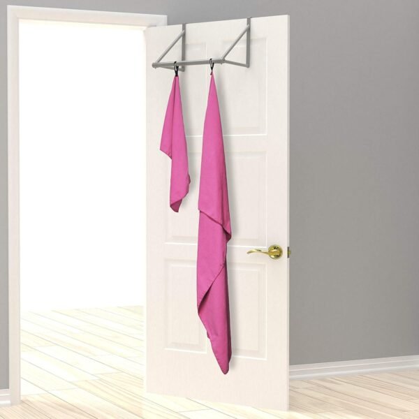 EPAuto 2-Pack Microfiber Fast Drying Travel Gym Towels, Pink, (60''x30'', 24''x15'') - Image 4