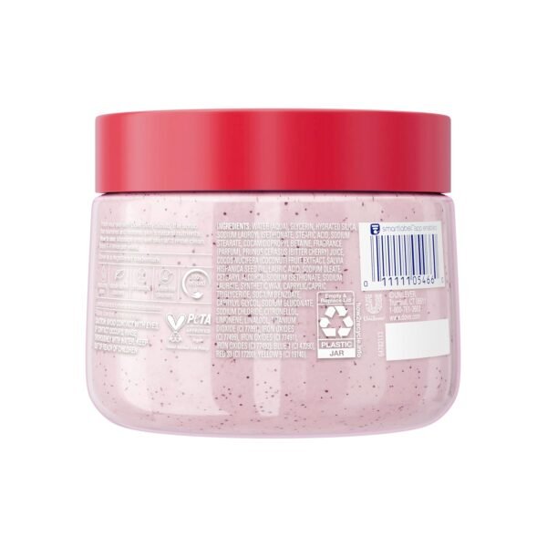 Dove Cherry & Chia Body Scrub Exfoliates and Deeply Nourishes for Smooth, Radiant Skin 15oz - Image 3