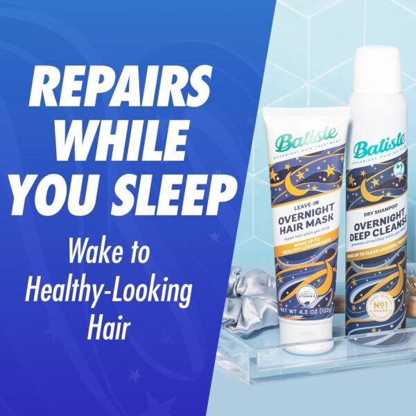 Batiste Overnight Deep Conditioning Leave-In Hair Mask, Repair Hair, Hair Conditioner Nourish Dry Hair Overnight, Infused with vitamin E for Enhancing Haircare, 4.3oz. - Image 4