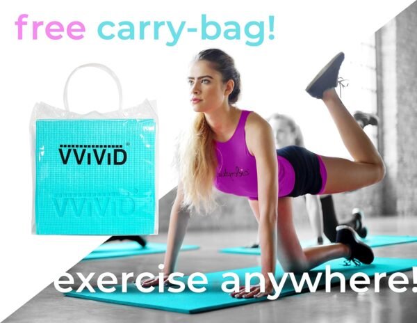 VViViD Folding Travel Yoga & Exercise Mat, With Water-Proof Carry Bag - Image 6