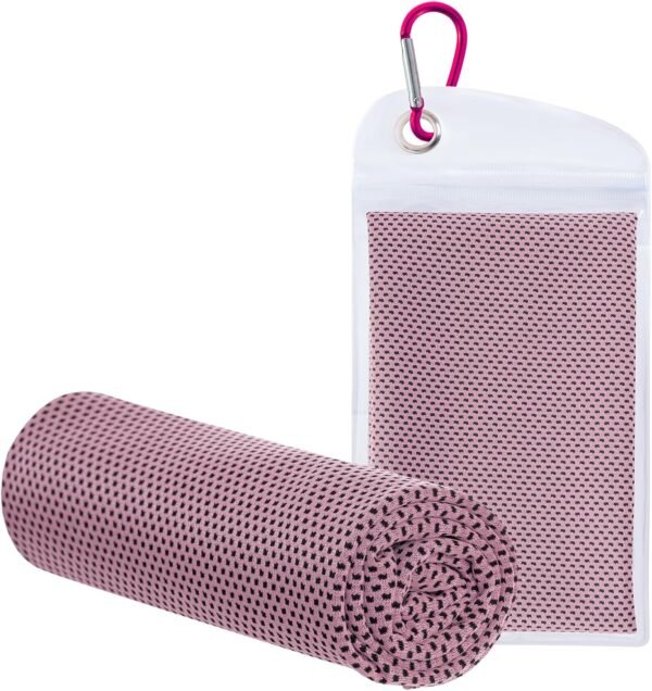 Cooling Towels for Neck and Face, Cooling Neck Wraps for Hot Weather, Gym Towels for Yoga, Camping, Running, Hiking, Travel Workout and Outdoor Work - Image 2