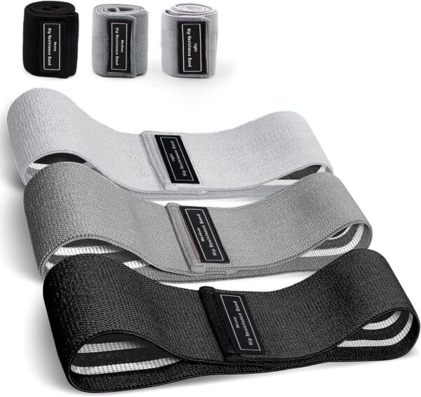 Resistance Bands Sets Portable Exercise Loops for Legs and Hip 3 Resistance Level Workout Weight Bands with Non-Slip Design Workout Flexbands for Home Gym Office Yoga Pilates - Image 2